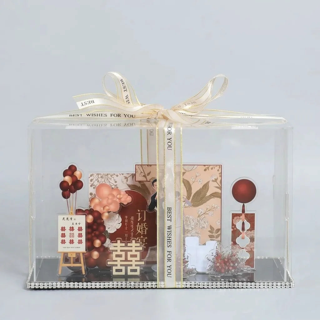 Custom Wedding Shadow Box — Personalized 3D LED Acrylic Display